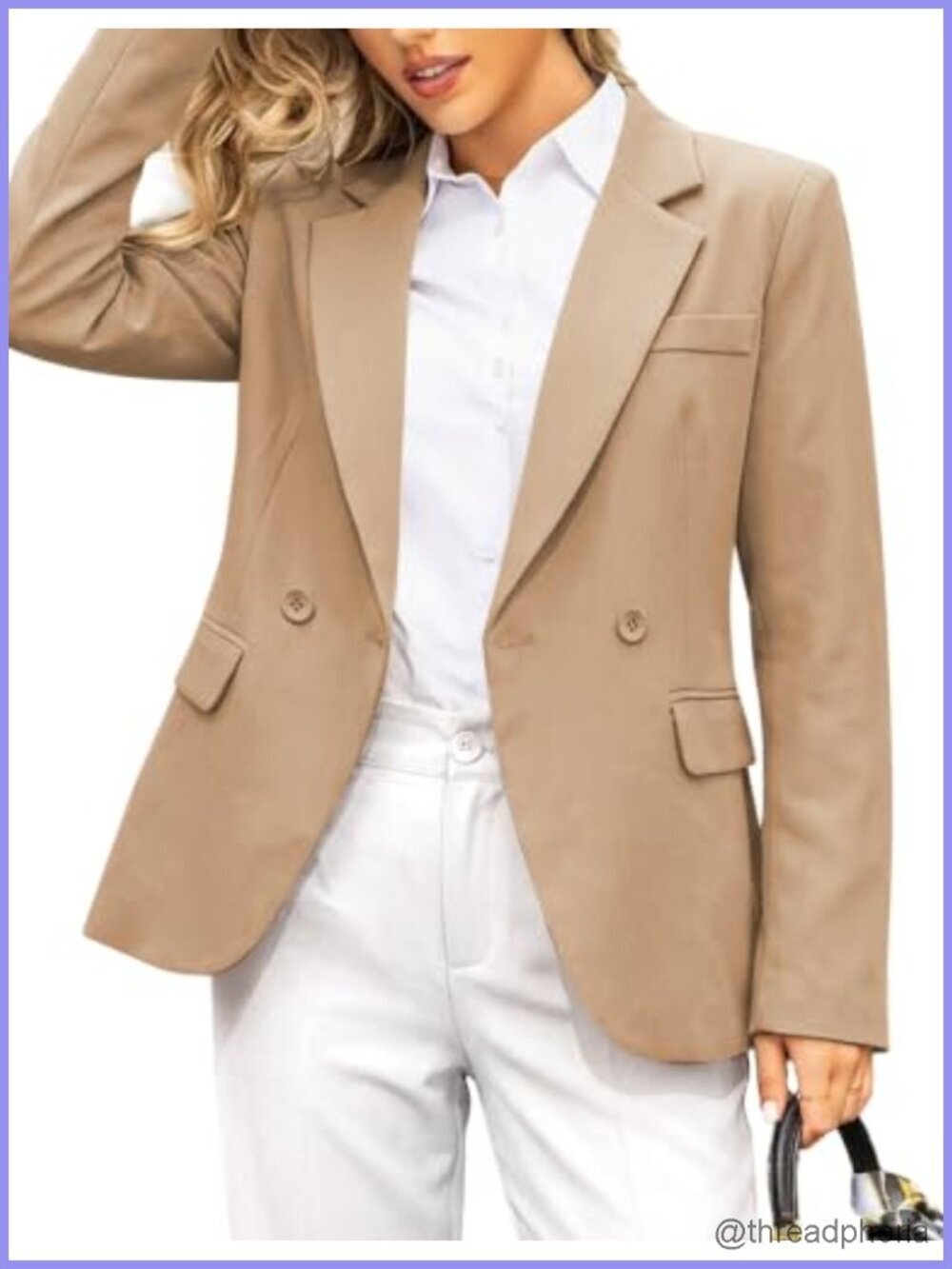 Open Front Long Sleeve Work Blazer Suit Jacket